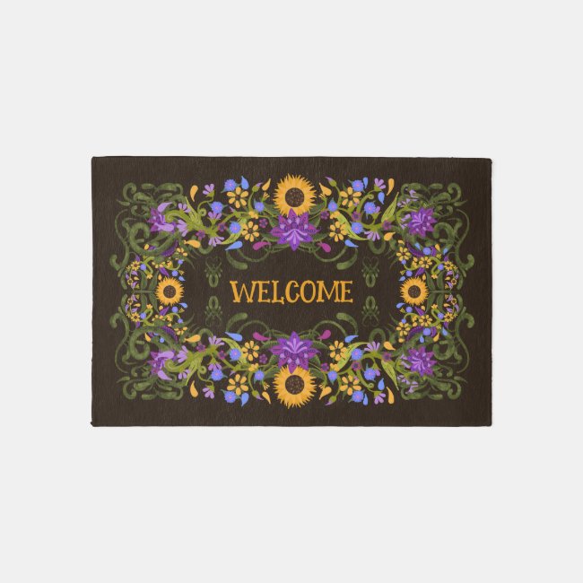 Welcome Sunflowers Folkart Beautiful