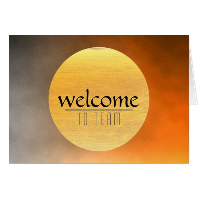 Welcome Sunset Moon with Red Black Clouds Cards (Front Horizontal)