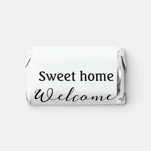 Welcome sweet home add family name year Est Text  Hersheys Miniatures