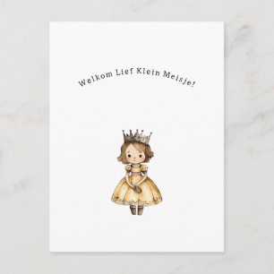 Welcome Sweet Little Girl New Baby Card