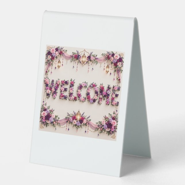 Welcome  table tent (Front)