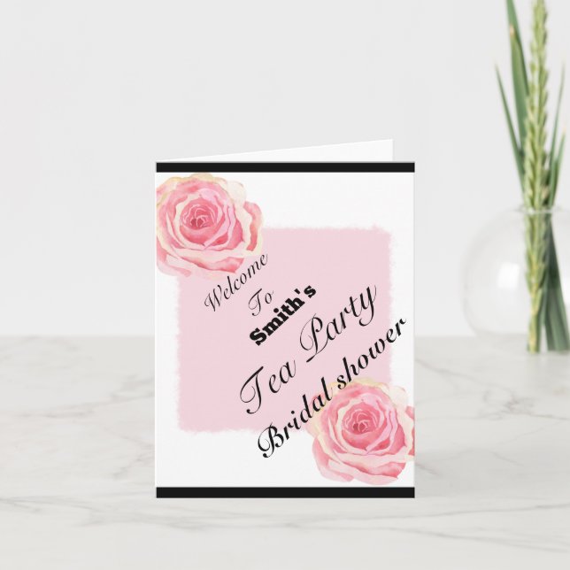 welcome tea party invitation (Front)