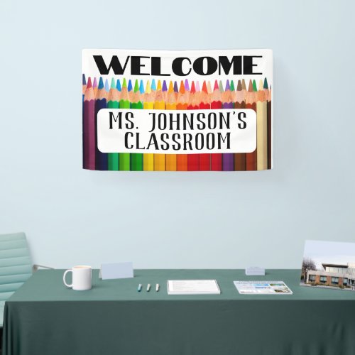 Welcome Teachers Name Classroom Banner