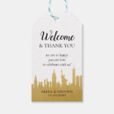 Any Color New York Wedding Welcome Bag Favor Tags
