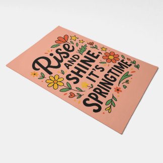 Welcome the Bloom “Rise and Shine, It’s Springtime Doormat