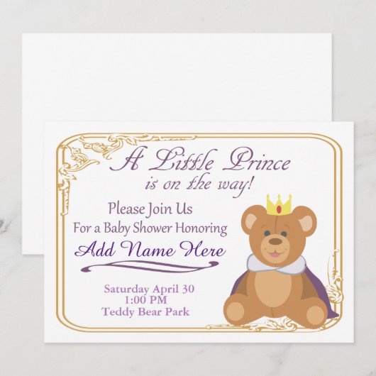 Welcome The Little Prince (Front/Back)