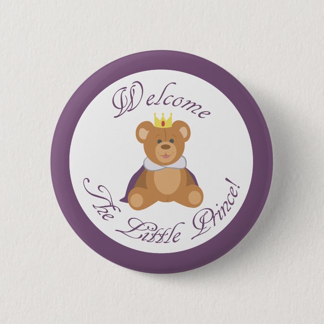 Welcome The Little Prince Button (Front)
