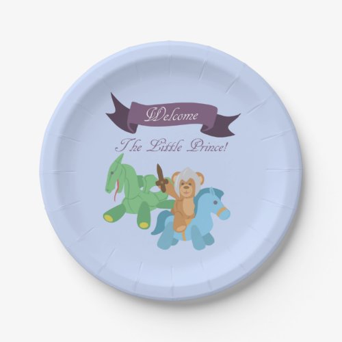 Welcome The Little Prince Knight Paper Plates