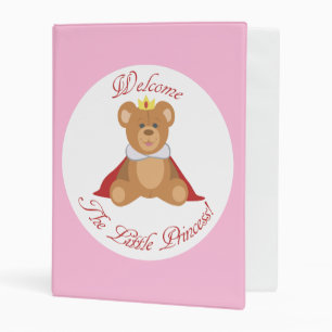 Welcome The Little Princess Mini Binder
