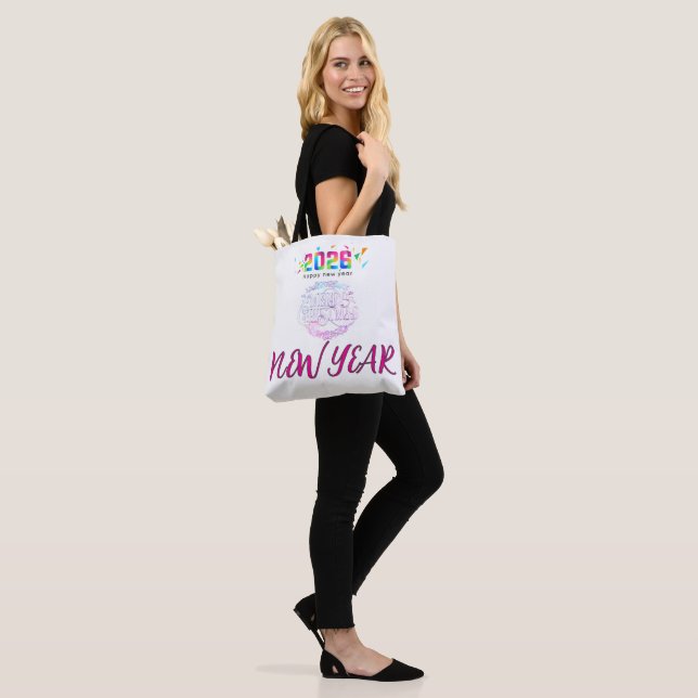 Welcome the New Year with style using this festive Tote Bag (On Model)
