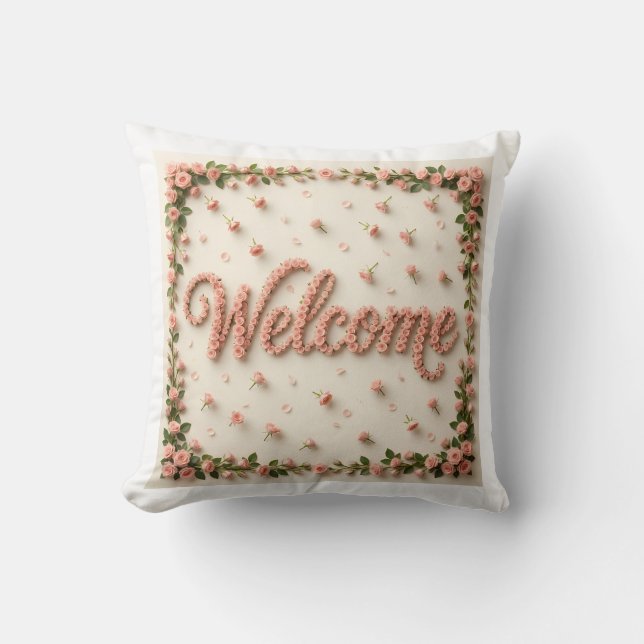Welcome Throw pillow  (Front)