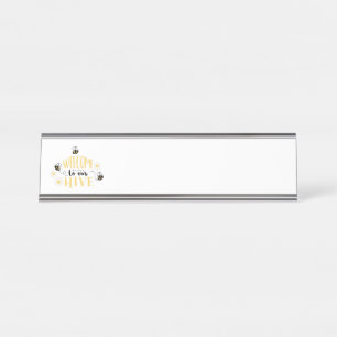 Welcome To  Hive Desk Name Plate
