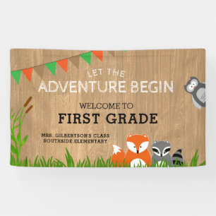 Welcome To 1st Grade Animal Adventure Banner