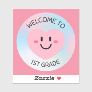 Welcome to 1st Grade back to school Small Size Sticker