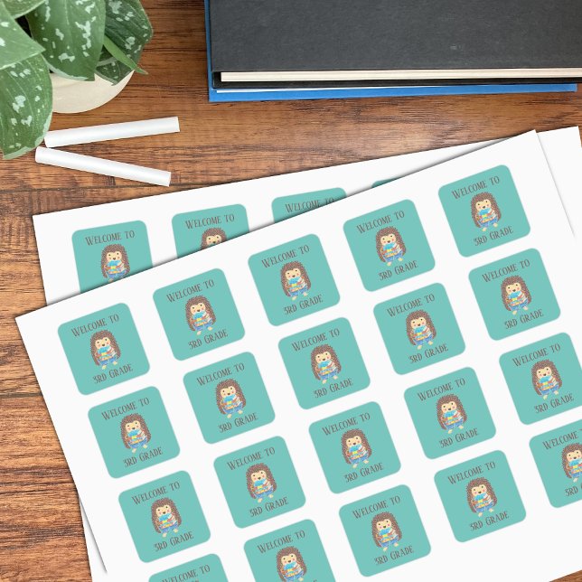 Welcome to 3rd Grade Hedgehog Stickers (Creator Uploaded)