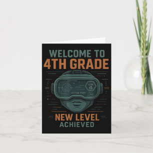Welcome To 4th Grade New Level Achieved Back To Sc Card