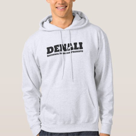 Welcome To Alaska. Denali - Black Logo Hoodie