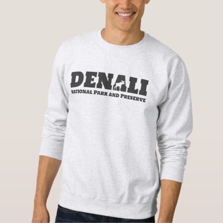 Welcome To Alaska. Denali - Black Logo Sweatshirt
