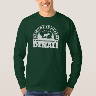 Welcome to Alaska. Denali - White Logo T-Shirt