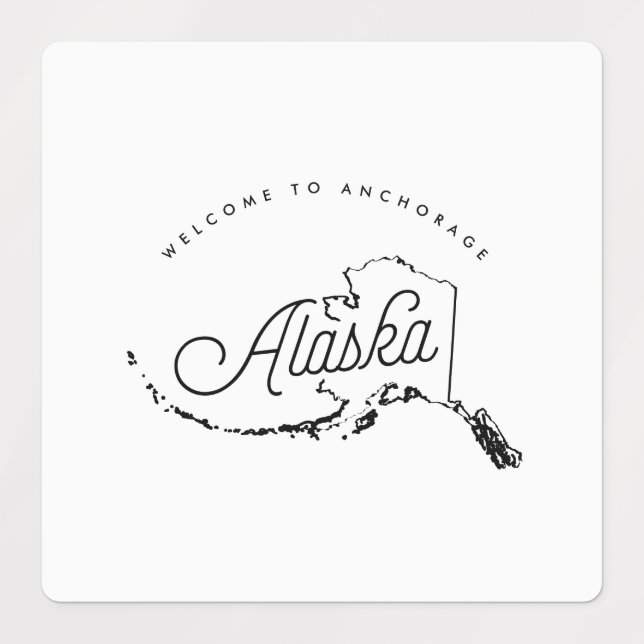welcome to alaska labels (Design 1)