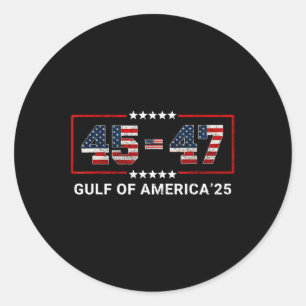Welcome To America Gulf - Gulf Of Mexico 2025 11 Classic Round Sticker
