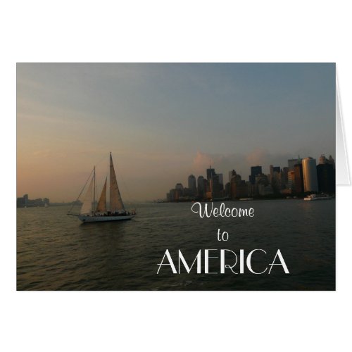 Welcome to AmericaNew York SkylineSailboat