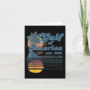 Welcome To Americas Gulf Retro Vintage Beach _1 Card