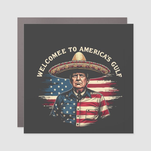 Welcome to America's Gulf Trump East Coast  Car Magnet (Front)