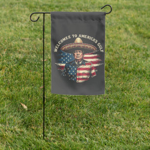 Welcome to America's Gulf Trump East Coast Garden Flag