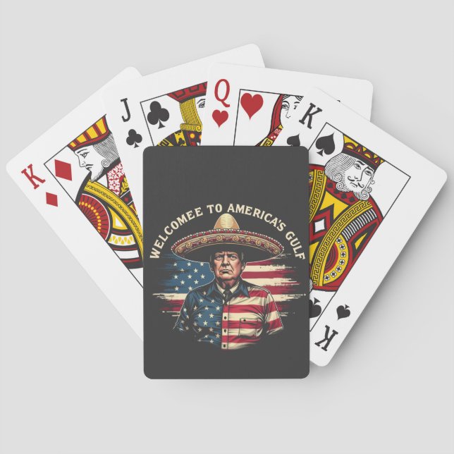 Welcome to America's Gulf Trump East Coast  Poker Cards (Back)