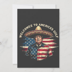 Welcome to America's Gulf Trump East Coast  Thank You Card