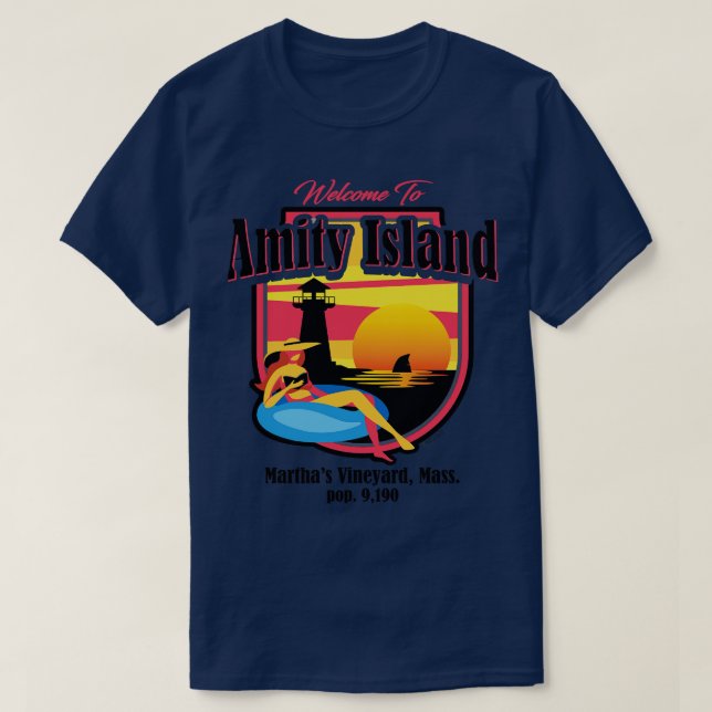 Welcome to Amity Island T-Shirt (Design Front)