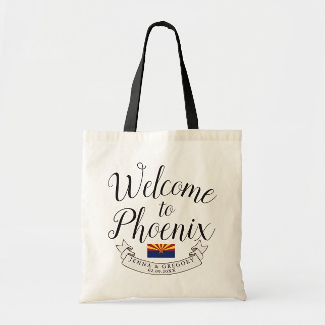 Welcome to Arizona | Destination Wedding Favor Tote Bag (Front)