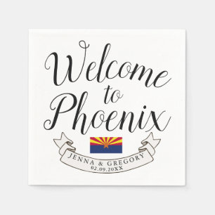 Welcome to Arizona Destination Wedding Napkins