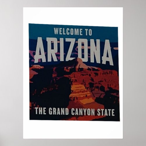welcome to arizona poster