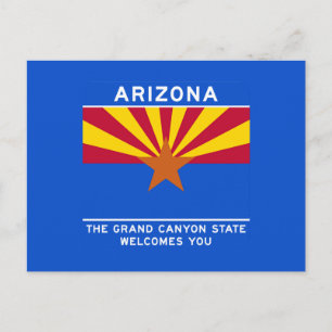 Welcome to Arizona - USA Road Sign Postcard