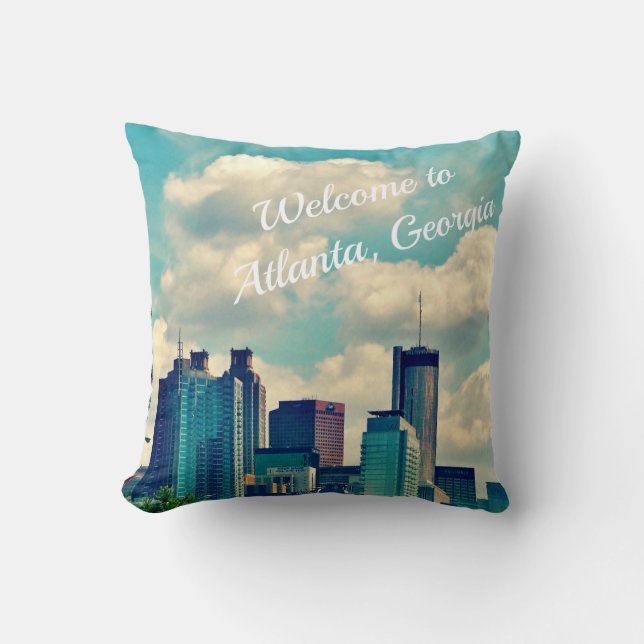 Welcome to Atlanta, Georgia Throw Pillow (Front)