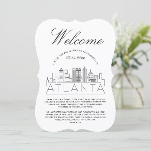 Welcome to Atlanta  Guests Details Invitation