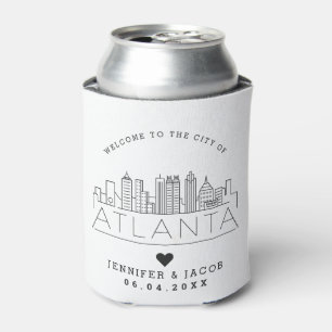 Welcome to Atlanta Wedding Guest Favor Can Cooler