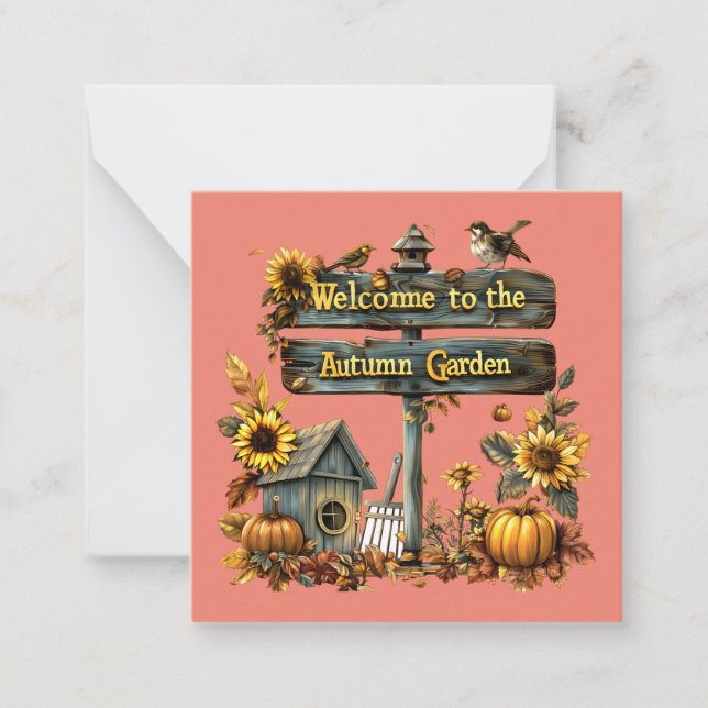 Welcome to Automn Note Card (Front)
