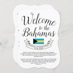 Welcome to Bahamas Destination Wedding Custom Invitation