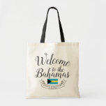 Welcome To Bahamas | Destination Wedding Custom Tote Bag at Zazzle