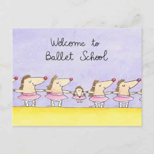 Welcome to Ballet School Postcard
