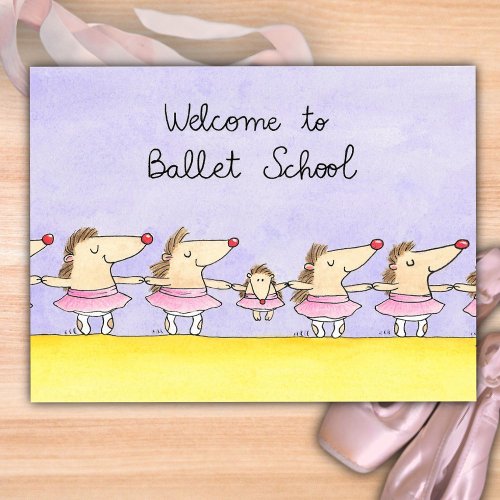 Welcome to Ballet School Postcard