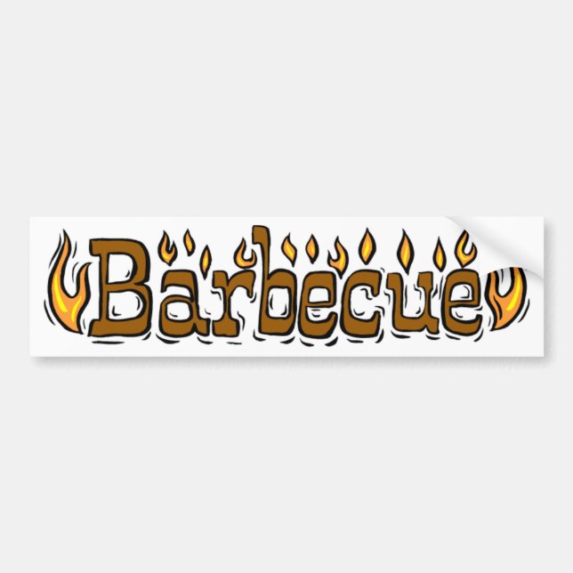 Welcome To Barbecue Bumper Sticker (Front)