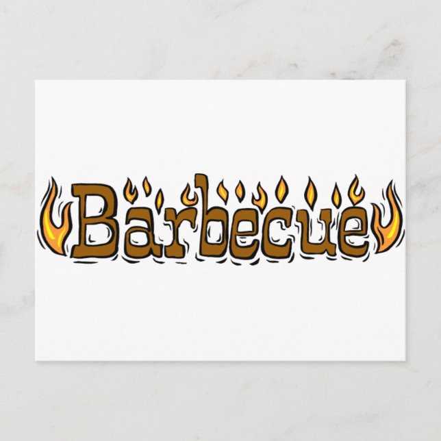 Welcome To Barbecue Postcard (Front)