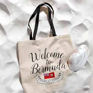 Welcome to Bermuda Destination Wedding Favor Tote Bag