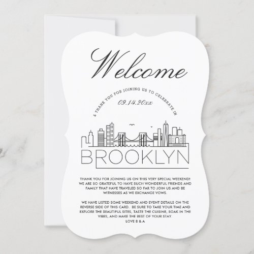 Welcome to Brooklyn  Guests Details Invitation