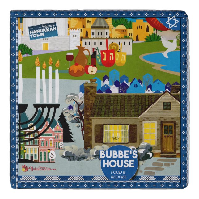 Welcome to Bubbe's House in Hanukkah Town! Trivet (Front)