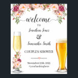 Welcome to bubbles and brews couples shower sign<br><div class="desc">Change couples names,  date and hashtag into the template,  for additional customization (font color,  font style,  change other wording,  move or remove elements ),  click on personalize,  scroll down and click on link "click to customize further". 
** Matching invitation available **</div>